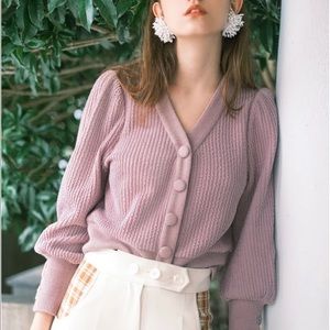Brand New Petite Studio Purple/Lavendar Celia Cardigan Size S